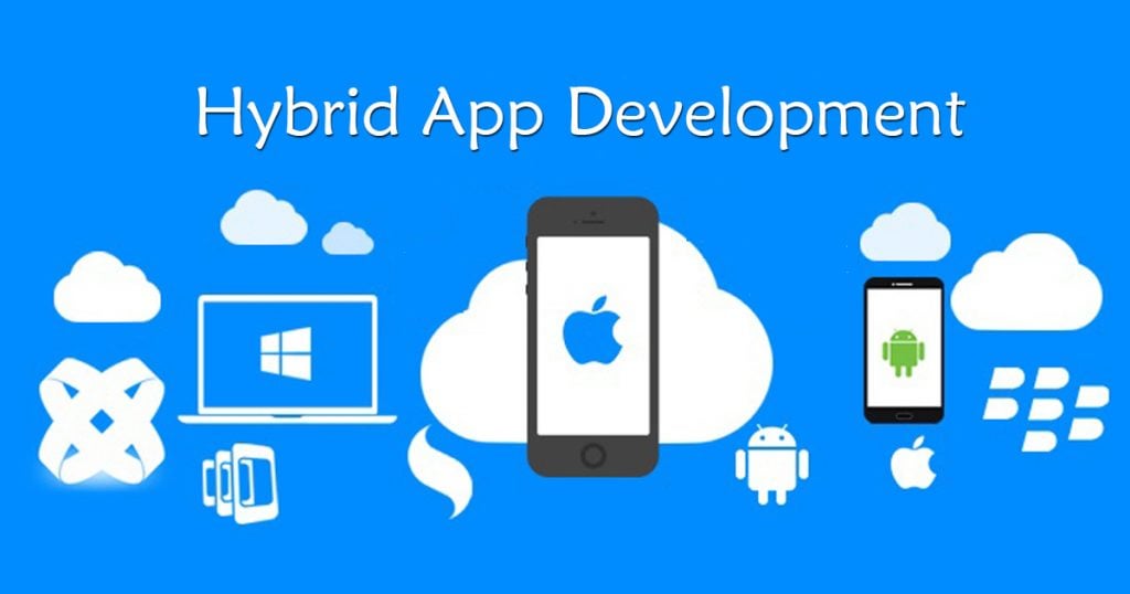 What are the advantages of the development of a hybrid app: