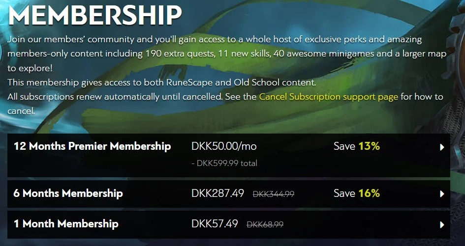 What Makes Runescape Memberships So Expensive